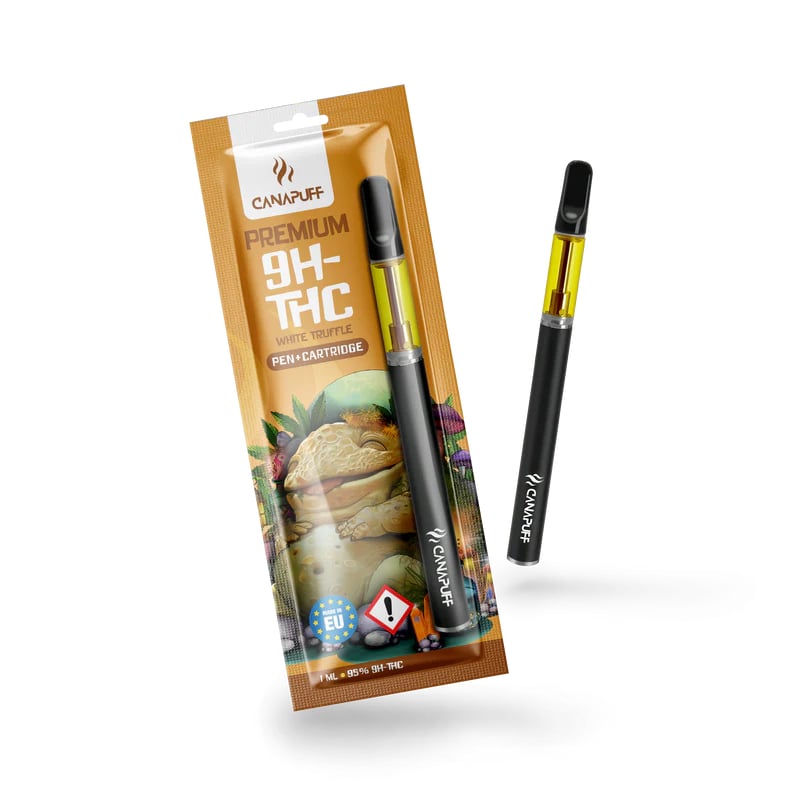 9H-THC Pen+Cartridge White Truffle 95% Strong Indica 1ml
