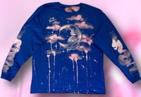 Image 1 of “MOON MADNESS” BLEACH PAINTED LONG SLEEVE XL