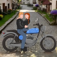 IN-PRODUCTION - Biker - Kristoff & Anna