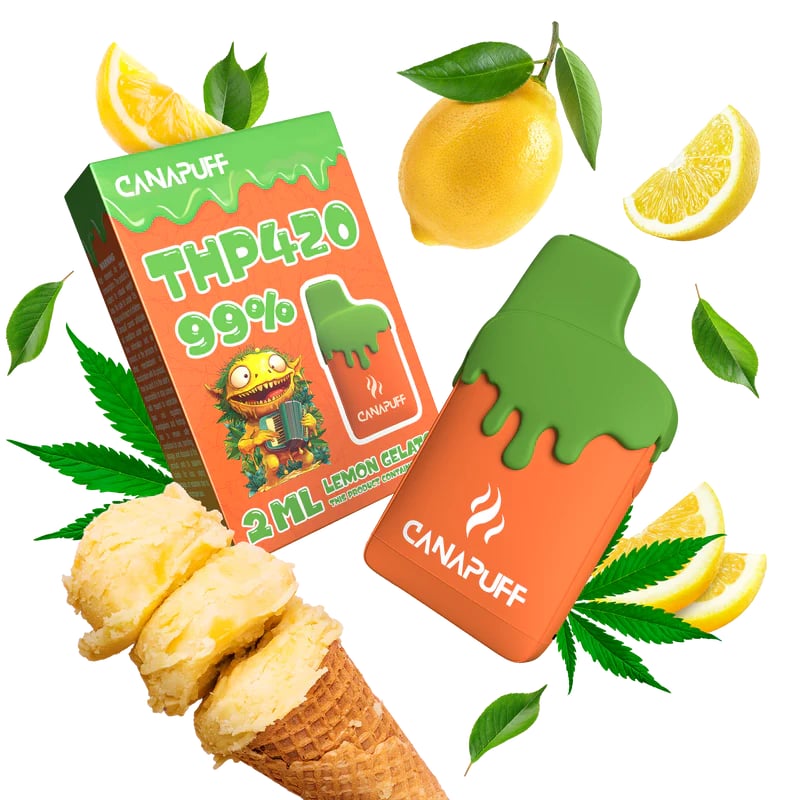 THP420 Vape Limun Gelato 99% 2ml Extra Strong Sativa