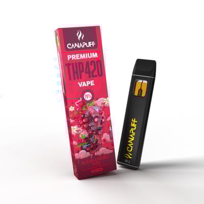 THP420 Vape Black Cherry Fizz 79% Strong Sativa 1ml