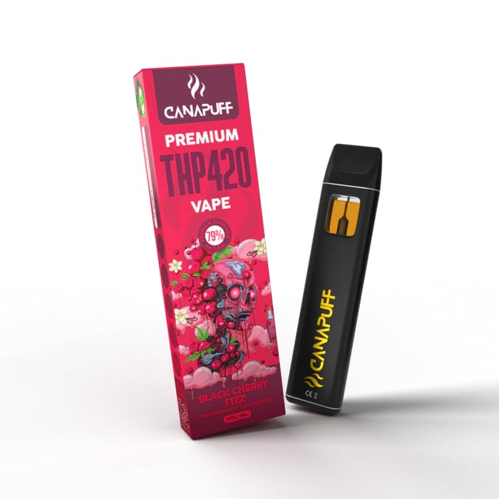 THP420 Vape Black Cherry Fizz 79% Strong Sativa 1ml