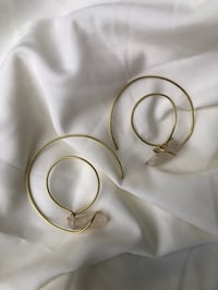 Image 4 of Brass Alchemy - Quartz Ear Cuffs 