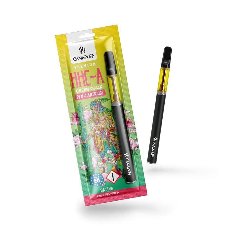 HHC-A olovka + uložak Zelena pukotina 95% Strong Sativa 1ml