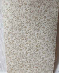 1970s Vintage Laura Ashley Wallpaper Rolls - Shepherds Purse Cream Cottagecore Retro - (Set of 3) – detail view 2