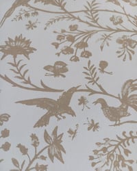 1970s Vintage Laura Ashley Wallpaper Rolls - Shepherds Purse Cream Cottagecore Retro - (Set of 3) – detail view 4