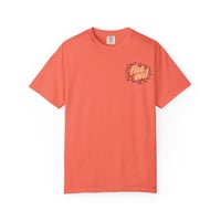 Image 1 of Retro 'Here & Now' Coral T-Shirt — Vintage Surf Vibe