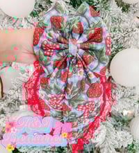 Image 1 of Blue Plaid Strawberries 