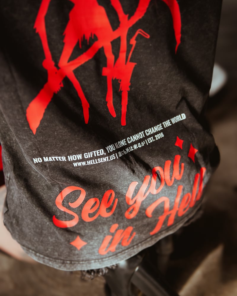 Image of Guardian Of Death Acid Wash Tee