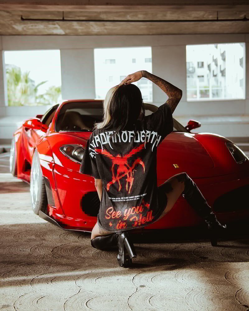 Image of Guardian Of Death Acid Wash Tee