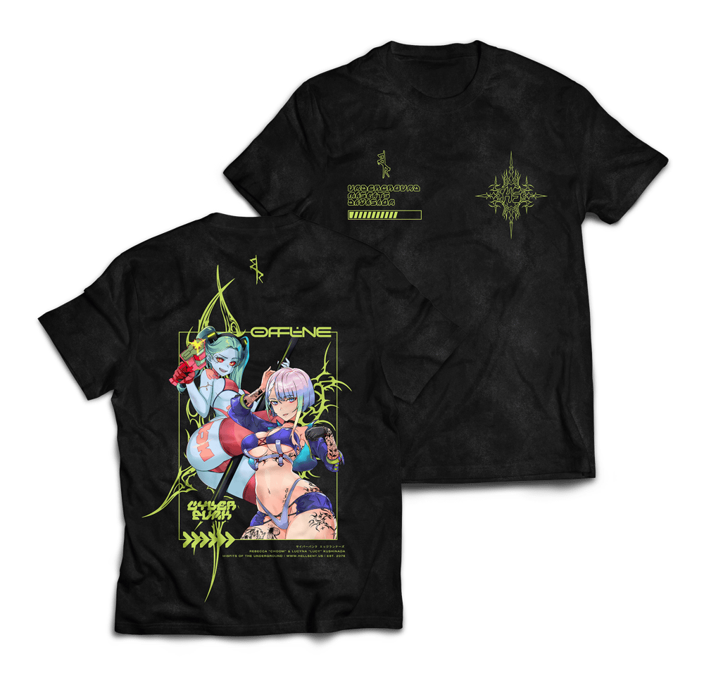 Image of Cyberpunk Misfits Acid Wash Tee