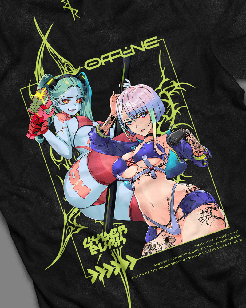 Image of Cyberpunk Misfits Acid Wash Tee