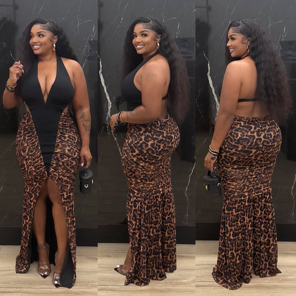 Image of SO SEDUCTIVE leopard dress 