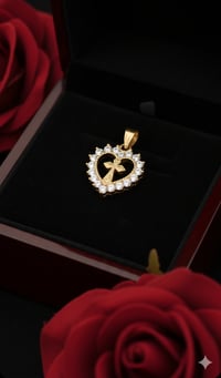 Heart cross pendent