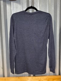 Image 2 of Heather-Navy Holy City Skyline Long Sleeve