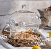 Image 6 of Cloche with Rattan Base