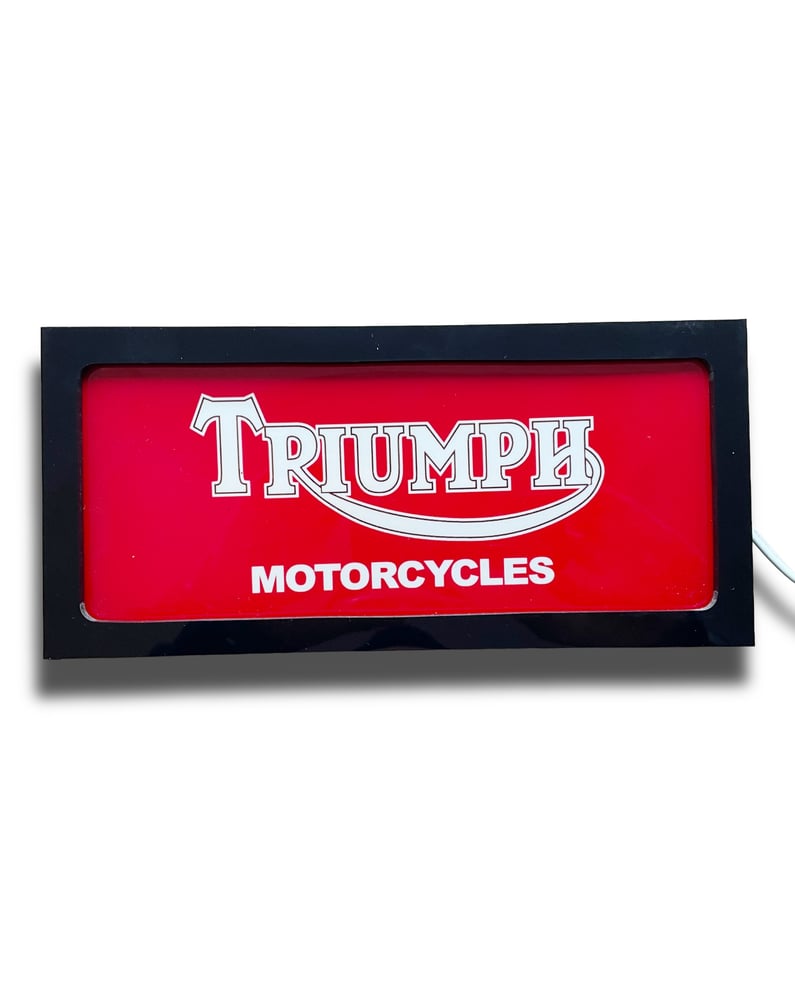 Image of Triumph Lightbox sign FREE POST