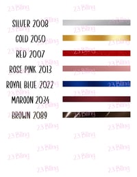 Image 15 of OILERS 2 Color Spangle Transfers