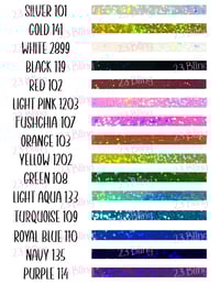 Image 9 of COWBOYS 2 Color Spangle Transfers