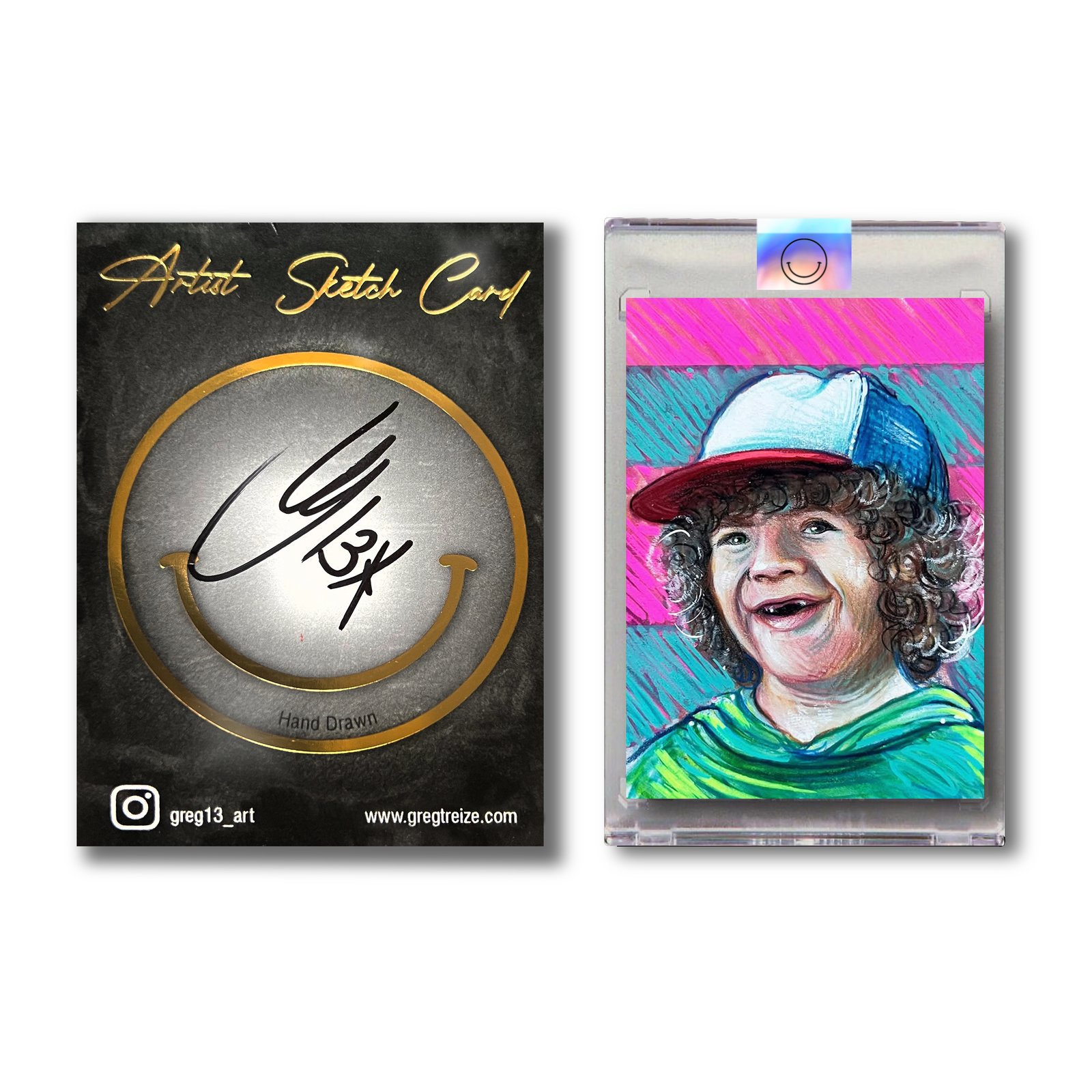SKETCH CARD_Stranger Things_Dustin | Greg Treize