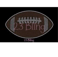 Image 1 of Football 2 Color Spangle Transfers