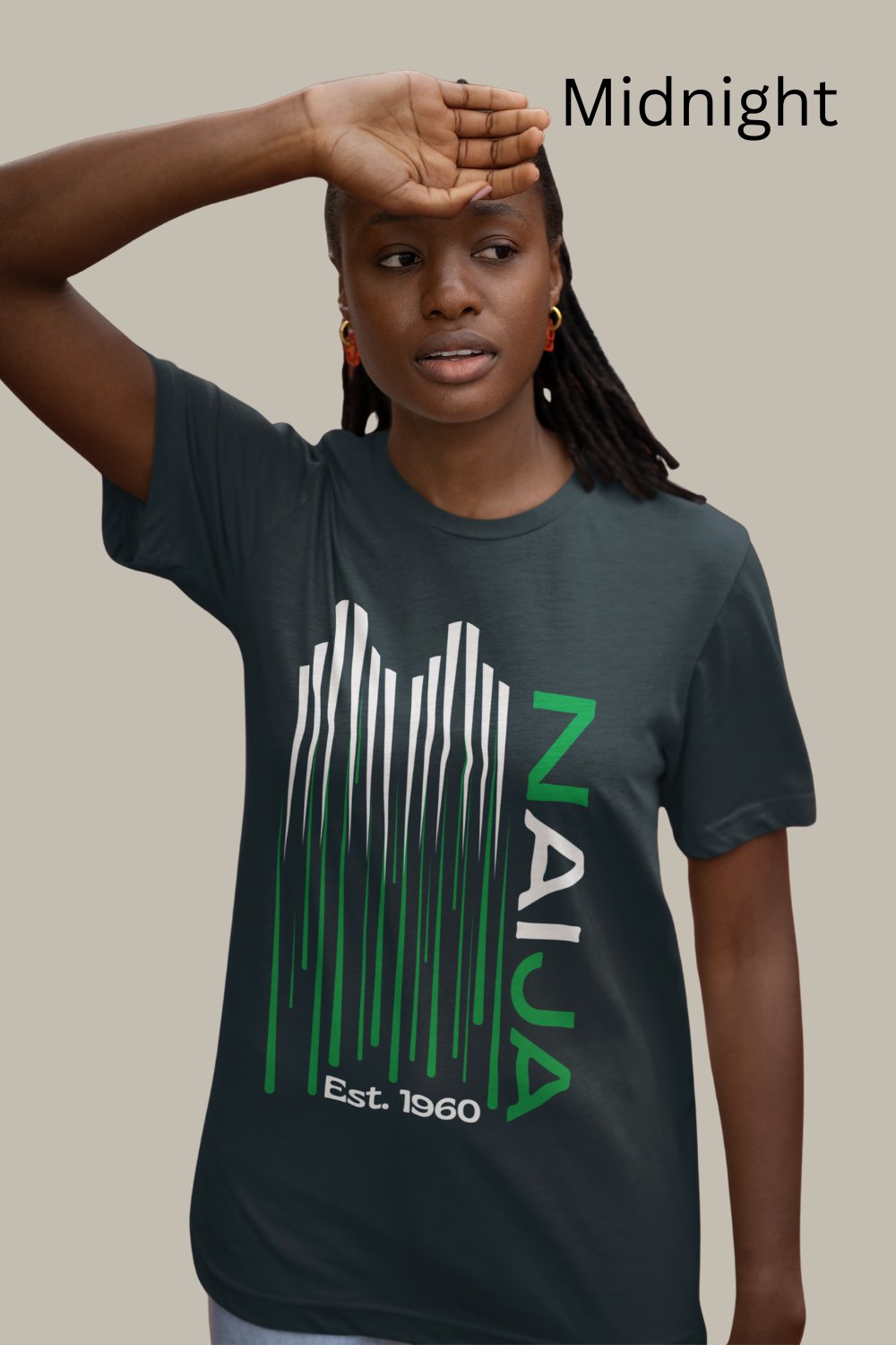 Image of Nigeria Unisex, Cotton Tee