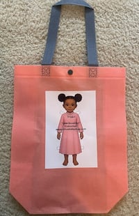 V- Girl Tote Bag w/ Pretty Little Black Girl Poem Card