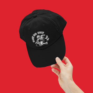 Image of 'Take No Shit' Distressed Dad Hat