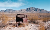 Abandoned in Pinto Canyon by Kat Swansey - Framed Photograph