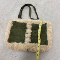 Image 3 of furry green purse