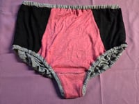 Image 2 of Linen Panty Set Size 2X - Fun Colorblock 