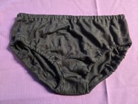 Image 3 of Linen Panty Set Size Large- Orange & Brown