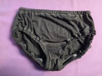 Image 2 of Linen Panty Set Size Small- Sage & Brown