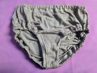 Image 3 of Linen Panty Set Size Small- Sage & Brown