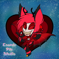 *IN HAND* Vampire Chibi Alastor Filler Pin