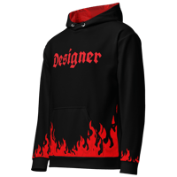 Image 4 of DESIGNER FLAME HOODIE