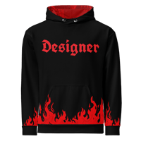 Image 3 of DESIGNER FLAME HOODIE