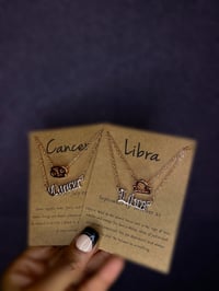 Zodiac Sign Necklace| Stack| Gold 