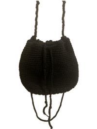 Image 3 of Midnight Crochet Crossbody Drawstring Purse