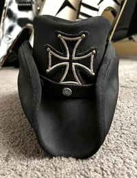 Image 5 of 2009 Virus Dope "Iron Cross" Stage Leather Cowboy Hat