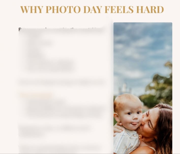 The Calm Mom Photo Day Guide