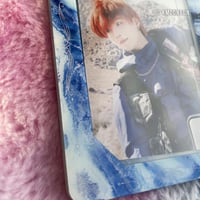 Image 3 of BLUE LOVE Marble Photocard Holder | KEYCHAIN
