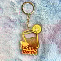 Image 1 of LEMON DROP - quicksand shaker| KEYCHAIN