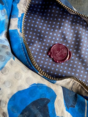 Image of hand marbled pouch - no. 06