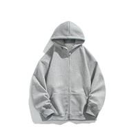 Urban Fog Grey Zip Hoodie