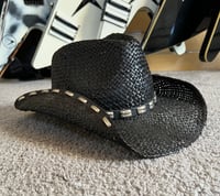 Image 1 of 2014 Virus Peter Grimm Black "Stud" Cowboy Hat (1 available)