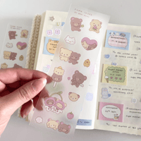 RESTOCK: Lovely Bears Sticker Sheet