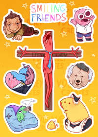 Smiling Friends Sticker Sheet