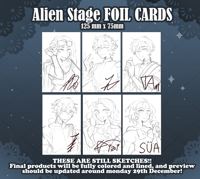 Image 1 of Foil raised cards ✦ Alien Stage