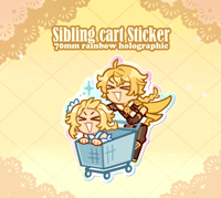 Sibling Cart Sticker ✦ Genshin Impact